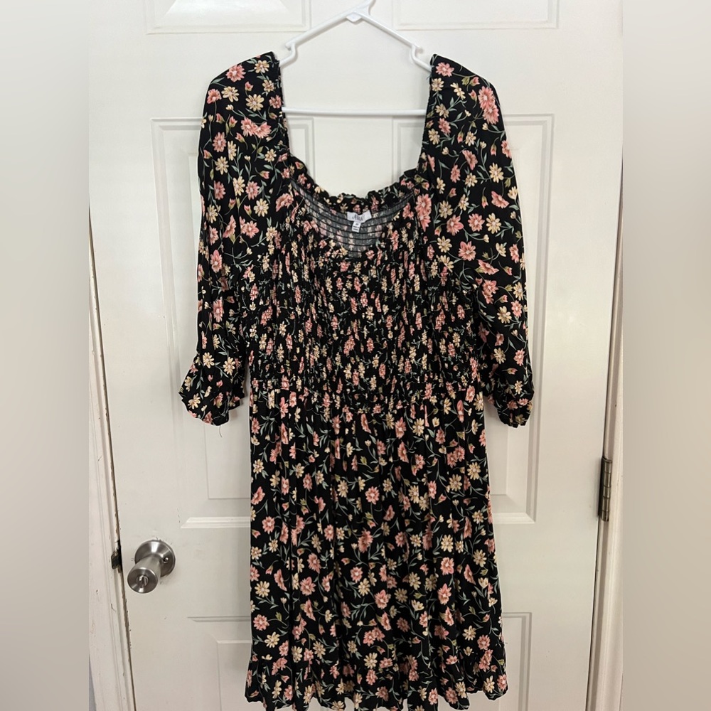 Black Floral Dress